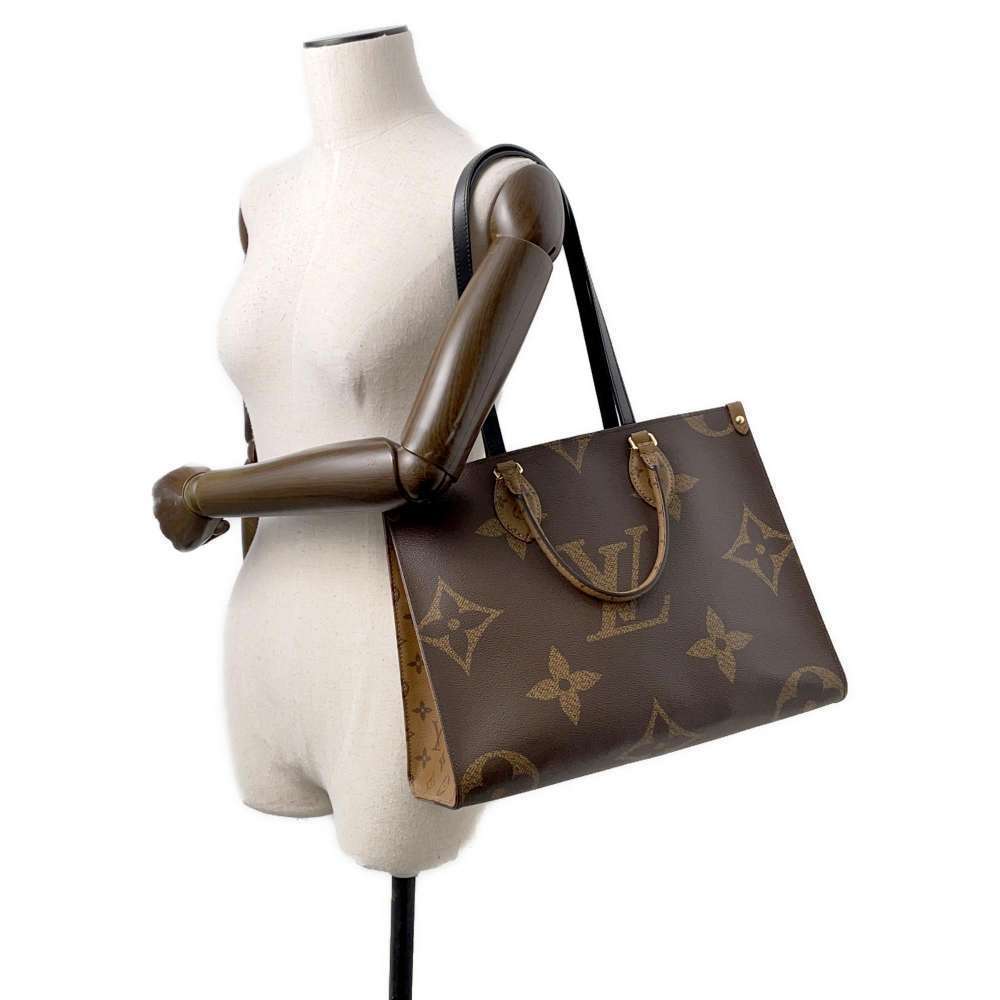Louis Vuitton Go Reverse the MM Bag Handbag Giant Tote Monogram On - Picture 5 of 10